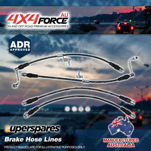 4x Brake Hose Lines Set for Isuzu D-Max TFS 3.0L 2008-2020 Traction Control