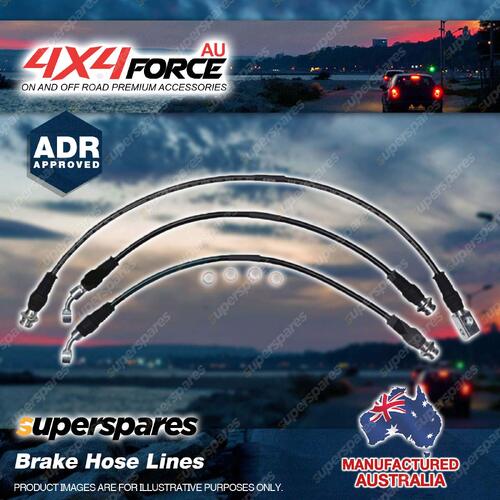 3x Brake Hose Lines for Nissan Navara D22 2.4 2.5 3.0 3.2 3.3 L Non ABS & ABS