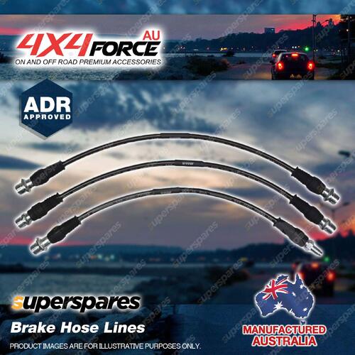 3x Brake Hose Lines Set for Toyota Hilux KZN165 LN VZN 167 172 RZN169 RZN174