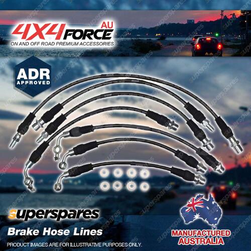 7x Brake Hose Lines Set for Toyota Landcruiser FZJ79R HDJ79R HZJ79R 4.2L 4.5L