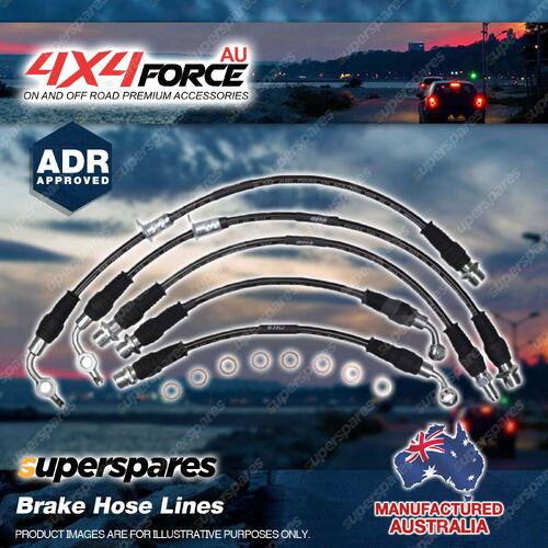 5x Brake Hose Lines Set for Toyota Landcruiser HDJ100 4.2L Without ABS