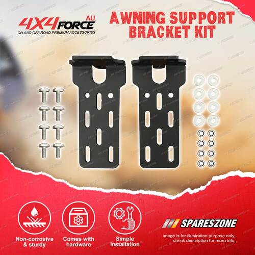 4X4FORCE Awning Support Bracket Kit - Universal for Awning Install