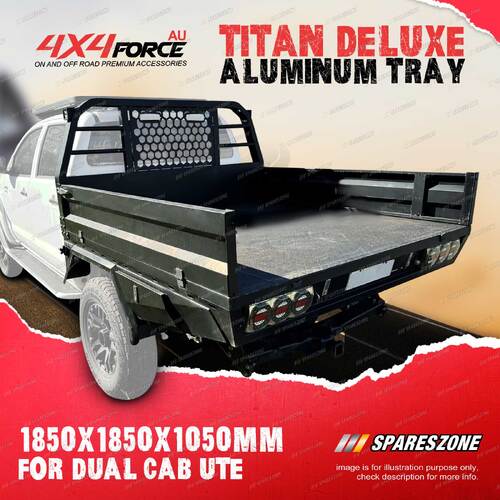 4X4FORCE 1850x1850x1050mm Aluminium Trays for Holden Colorado Dual Cab