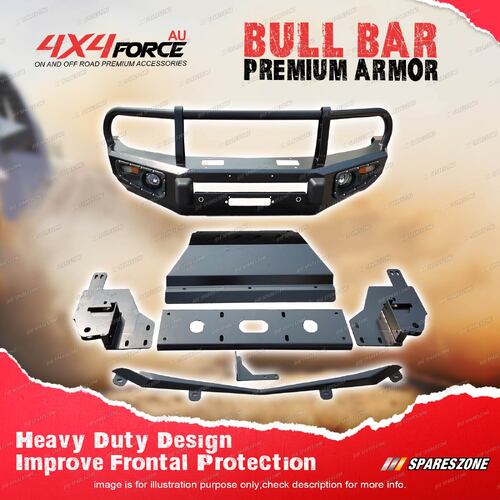 Premium Armor Bumper Bullar with Skid Plate 3 LOOP for Mitsubishi Triton ML MN