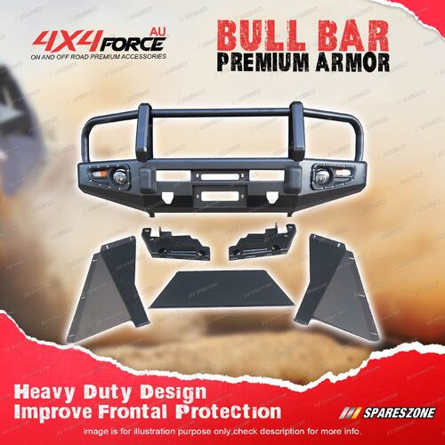 Armor Bumper Bullbar with Guard Plate 3 LOOP for Nissan Patrol Y61 GU 00-04