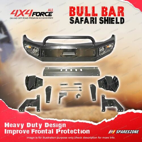 Safari Shield Bumper Bullbar with U LOOP for Mitsubishi Triton MQ 15-18