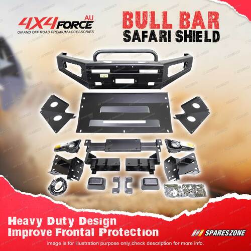 Safari Shield Bumper Bullbar with U LOOP for Nissan Navara D40 Spain 11-ON