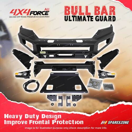 4X4FORCE Ultimate Guard Bull Bar No Loop Bumper Bar for LDV T60 2017-2021