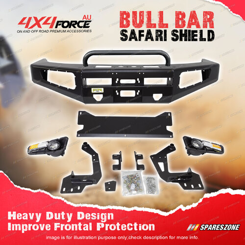 4X4FORCE Safari Shield Front U Loop Bull Bar Bumper Bar for Suzuki Jimny 08-18