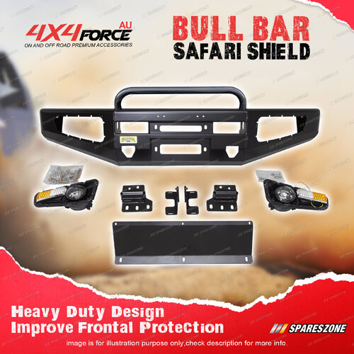 4X4FORCE Safari Shield Front U Loop Bull Bar Bumper Bar for Suzuki Jimny 19-24