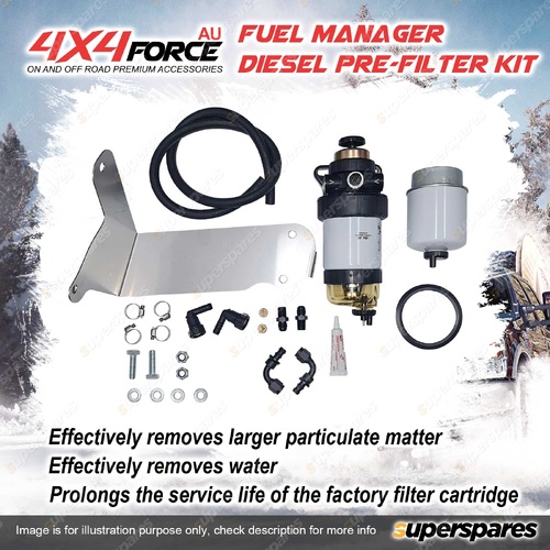 Fuel Manager Diesel Pre-Filter Kit for Ford Ranger XL PX 2.2L P4AT P5AT I4 16V