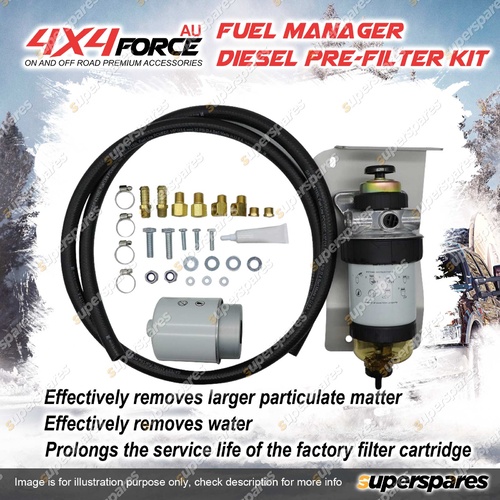 Fuel Manager Diesel Pre-Filter Kit for Isuzu D-MAX MU-X 3.0L 4JJ1TCX I4 16V