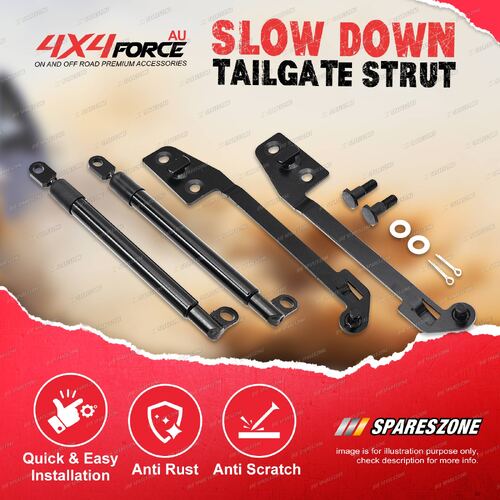 Rear 4X4FORCE Slow Down Tailgate Strut Kit for Mitsubishi Triton 2015-2019 Ute