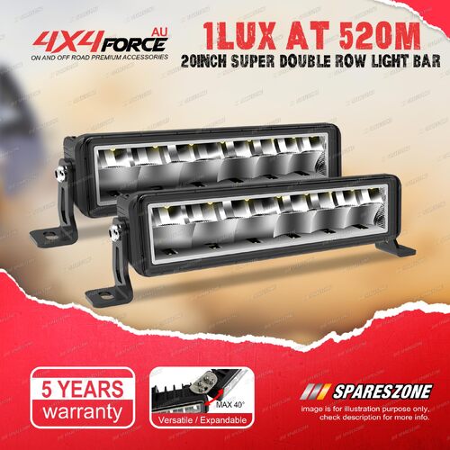 4X4FORCE 20 Inch Modular Light Bar Double Row Osram Adjustable LED Driving Lamp