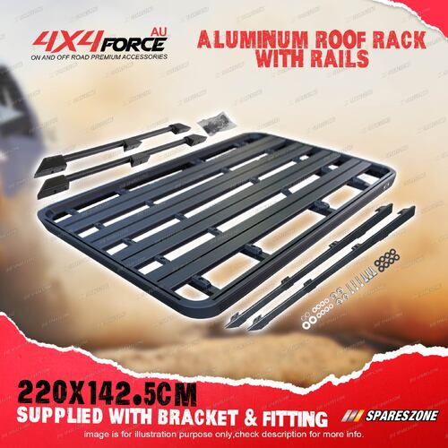 220x142.5cm Roof Rack Platform & Rails & Bracket for Toyota Landcruiser 300