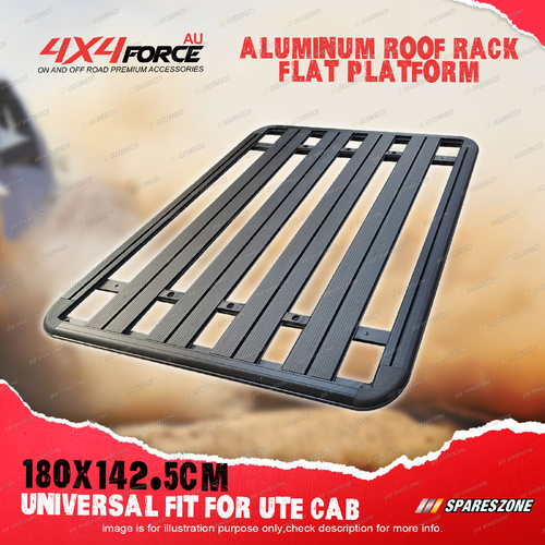 4X4FORCE 180x142.5cm Aluminium Alloy Roof Rack Flat Platform for Universal Dual