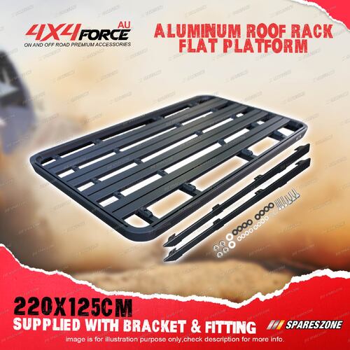 4X4FORCE 220 x 125cm Roof Rack Flat Platform with Bracket for Ford Everest