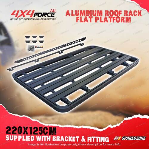 220x125cm Roof Rack Flat Platform & Bracket for Toyota Landcruiser Prado 150