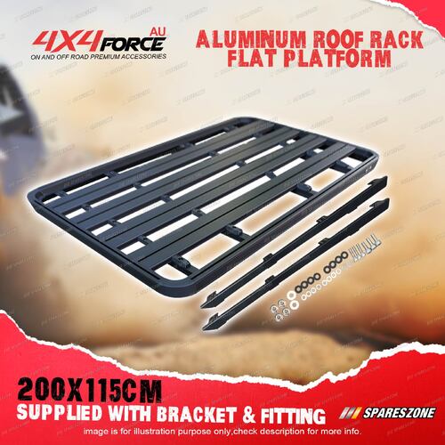 200x115cm Roof Rack Flat Platform & Bracket for Mitsubishi Pajero Sport 15-On