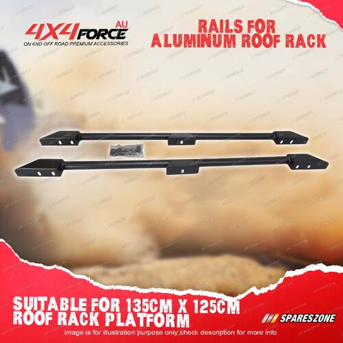 Pair 4X4FORCE Roof Rack Flat Platform Rails for 135 x 125cm Platform