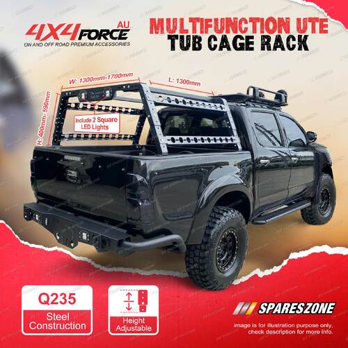 4X4FORCE Multifunction Ute Steel Tub Cage Rack for Mercedes Benz X-Class 18-On