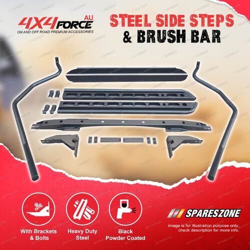 Side Steps Brush Rail Bars Rock Sliders for Toyota Landcruiser 200 Series