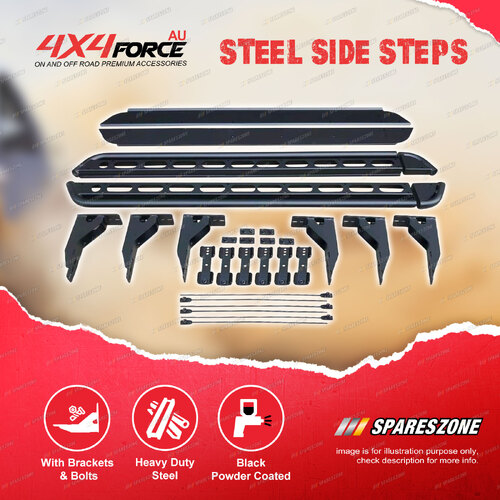 Steel Side Steps & Rock Sliders for Toyota Hilux Vigo KUN26 05-15 4X4 Offroad