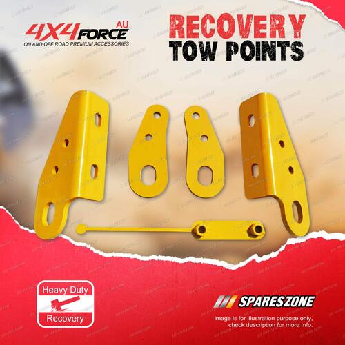 4X4FORCE HD Yellow Recovery Tow Point Kit for Nissan Navara NP300 15-22