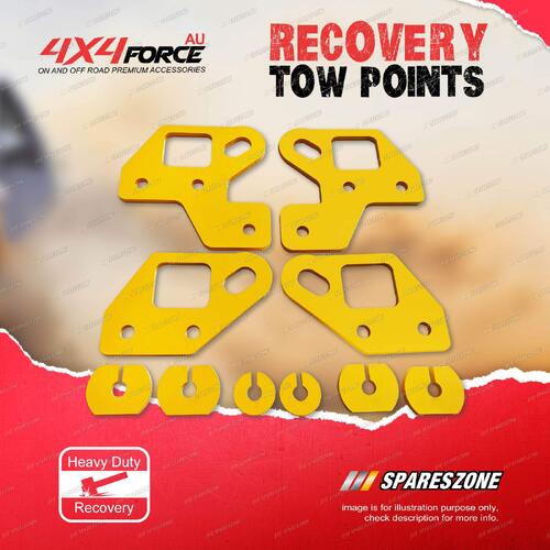 4X4FORCE HD Yellow Recovery Tow Point Kit for LDV T60 T90 Offroad