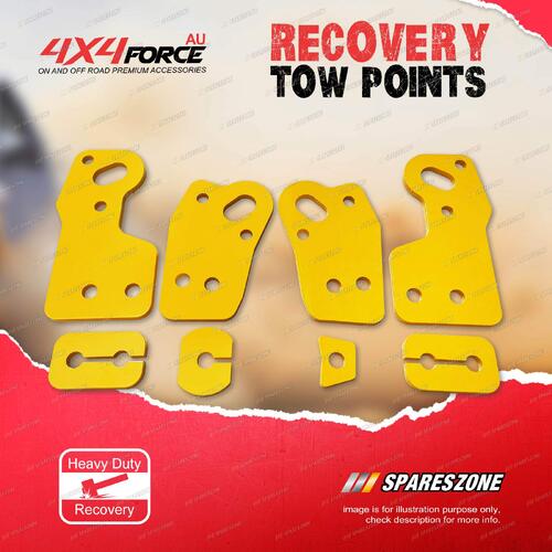 4X4FORCE HD Yellow Recovery Tow Point Kit for Mitsubishi Triton 15-21