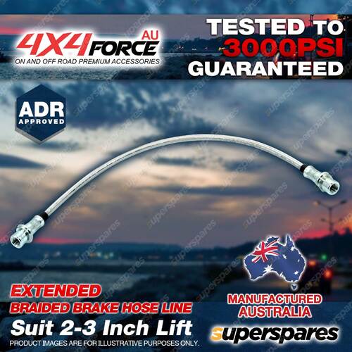 1 Rear Braided Extended Brake Hose Line for Toyota Landcruiser LJ70 RJ70 2"-3"