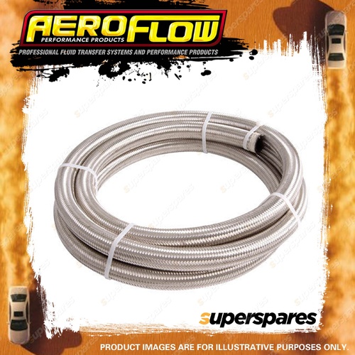 Aeroflow 100 Series Stainless Steel Braided Hose SS 15M/49ft 2-9/16"