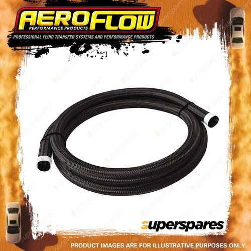 Aeroflow 111 Series SS Braided Hose Cover black 1 M / 3ft 3-3/8" I.D 14mm 9/16"