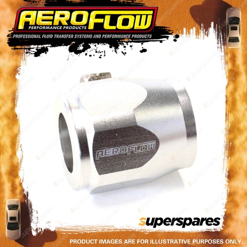 Aeroflow Hex Hose Finisher / Hose End Silver I.D 12.7 1/2" Suit -4 AN Hose