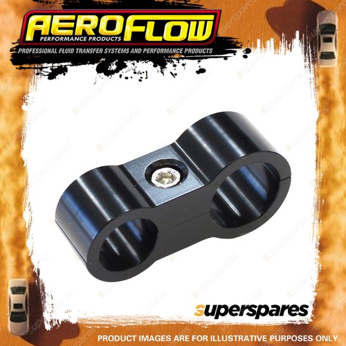 Aeroflow Stepped Billet Dual Hose Separator for Fuel Oil Lines -6 & -10 Black