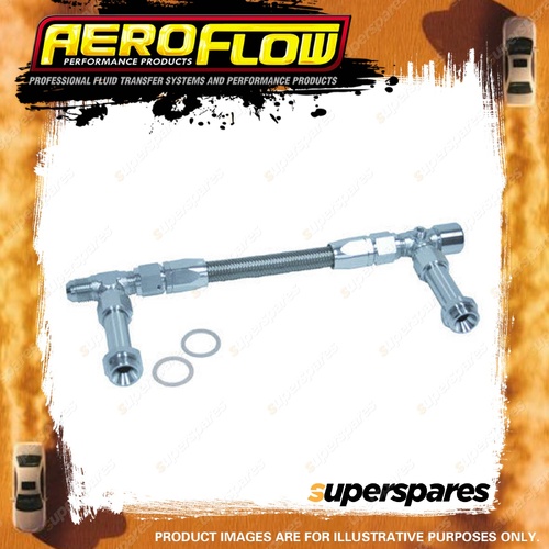 Aeroflow Carburettor Inlet Rail Kit -8 AN suit Barry Grant / Demon Silver