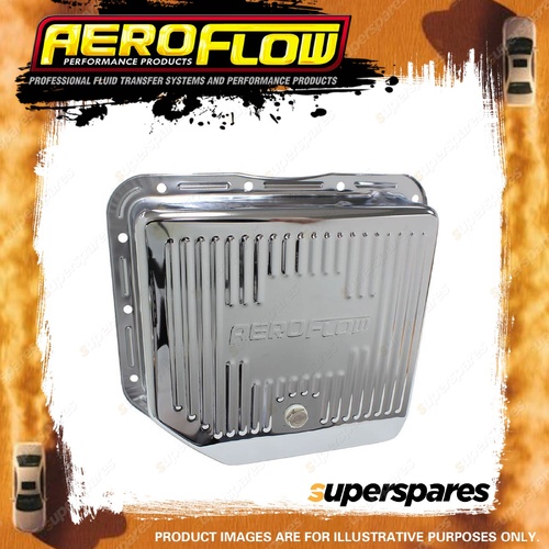 Aeroflow Chrome Transmission PAN for Holden Th350 Deep PAN With Drain Plug