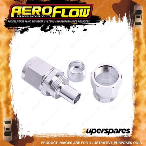 Aeroflow Straight Stainless Steel Hose Ends -4AN To -3 PTFE Hose Hose Fitting