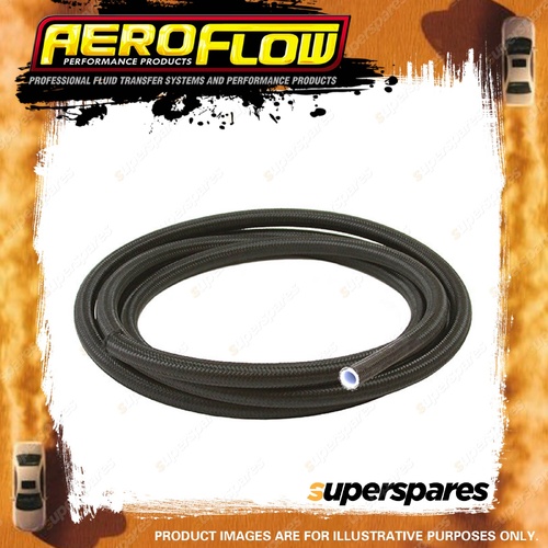 Aeroflow 250 Series PTFE Teflon Black Braided Hose Black 4.5M/14ft 9-3/16" -10