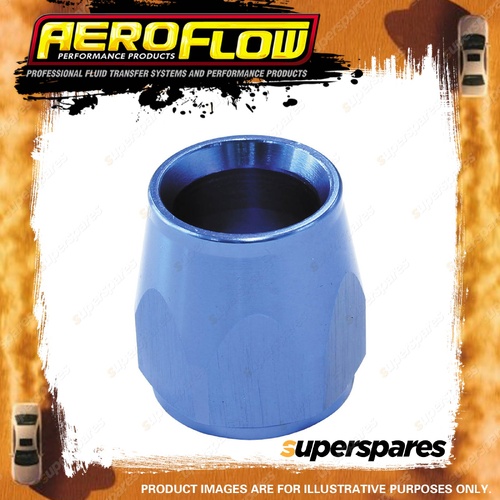 Aeroflow PTFE Hose End Socket -6 AN Blue Suit 200 And 570 Series Fittings