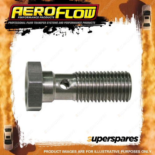 Aeroflow Stainless Steel Banjo Bolt 7/16" - 20 Unf 30mm 1-3/16" Length