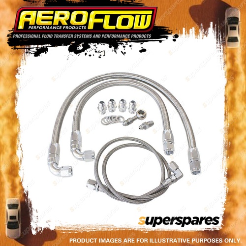 Aeroflow Turbo Oil And Water Feed Line Kit for Nissan Sr20 S14 / S15