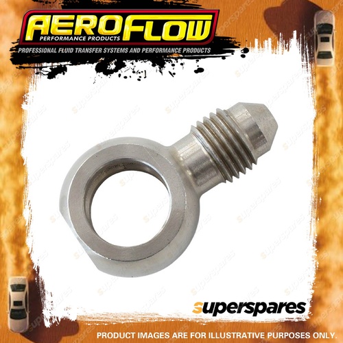 Aeroflow Straight Ssteel 11.2mm 7/16" Banjo To -3AN Male Brake Fitting