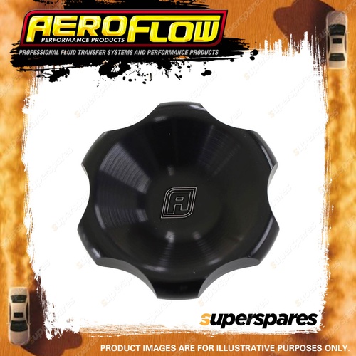 Aeroflow Easy Grip Billet Aluminium Knob 10-32Nf Thread Size Black