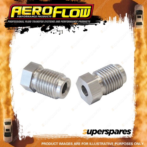 Aeroflow Stainless Steel Inverted Flare Tube Nut 3/8"- 24 To 3/16" Hardline