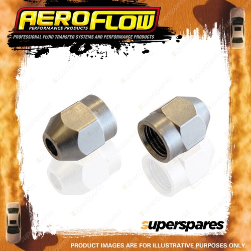 Aeroflow Stainless Steel Hard Line Tube Nut 3/16" To -3AN 2 Per Packet