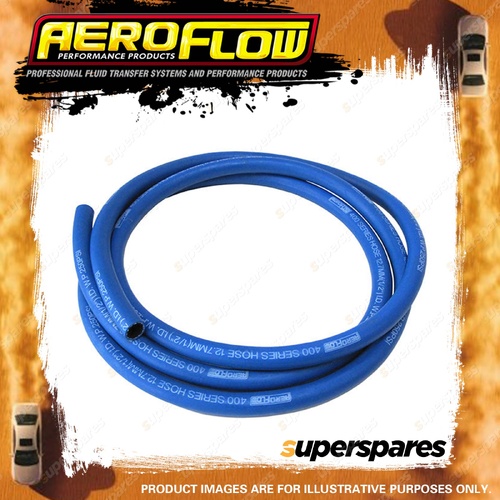 Aeroflow 400 Series Rubber Puch Lock Hose Blue 2 M / 6ft 6-3/4" -4AN