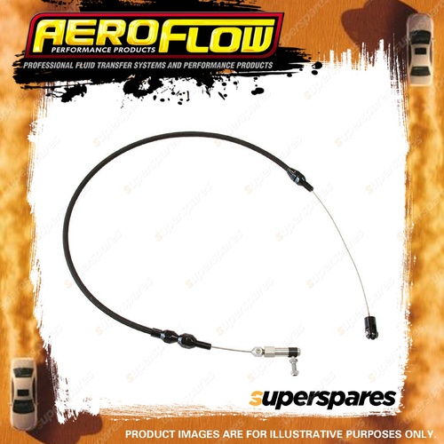 Aeroflow Brand Stainless Steel Throttle Cable - Black 36" Long 91Cm