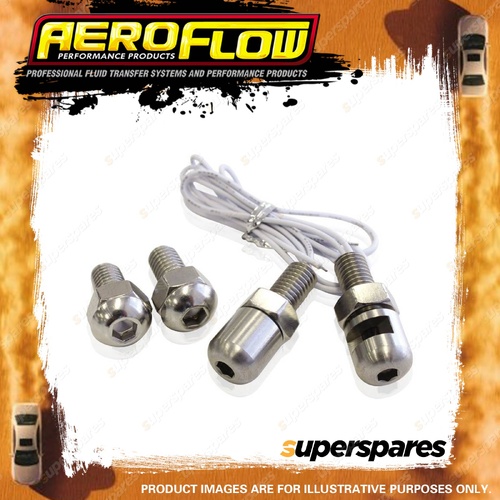 Aeroflow Brand Stainless Steel Number Plate Bolts With Built In Lights