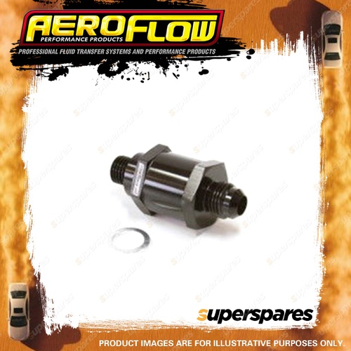 Aeroflow Brand Efi Fuel Pump Check Valve -8 AN M12X1.5mm Black Finish